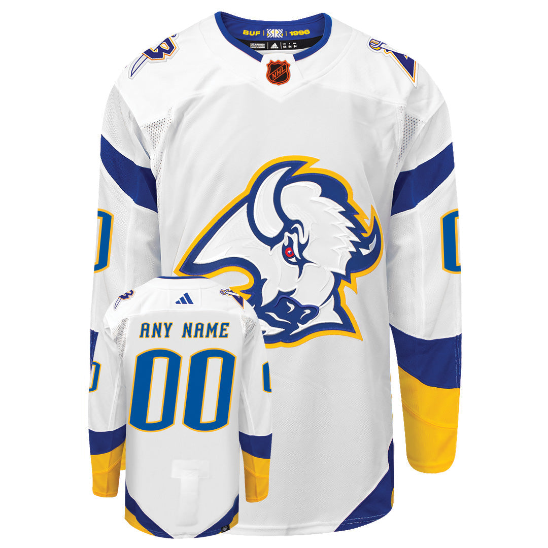 Customizable Buffalo Sabres Adidas 2022 Primegreen Reverse Retro Authentic NHL Hockey Jersey