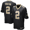 Men s Nike Jameis Winston Black New Orleans Saints Game Jersey
