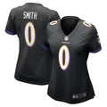 Women s Nike Roquan Smith Black Baltimore Ravens Team Game Jersey