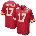 Men s Nike Mecole Hardman Red Kansas City Chiefs Game Jersey