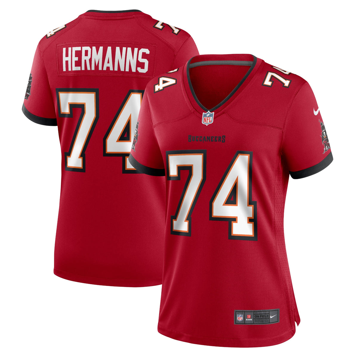 Grant Hermanns Tampa Bay Buccaneers Nike Women s Home Game Player Jersey   Red