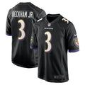 Men s Nike Odell Beckham Jr. Black Baltimore Ravens Alternate Game Jersey