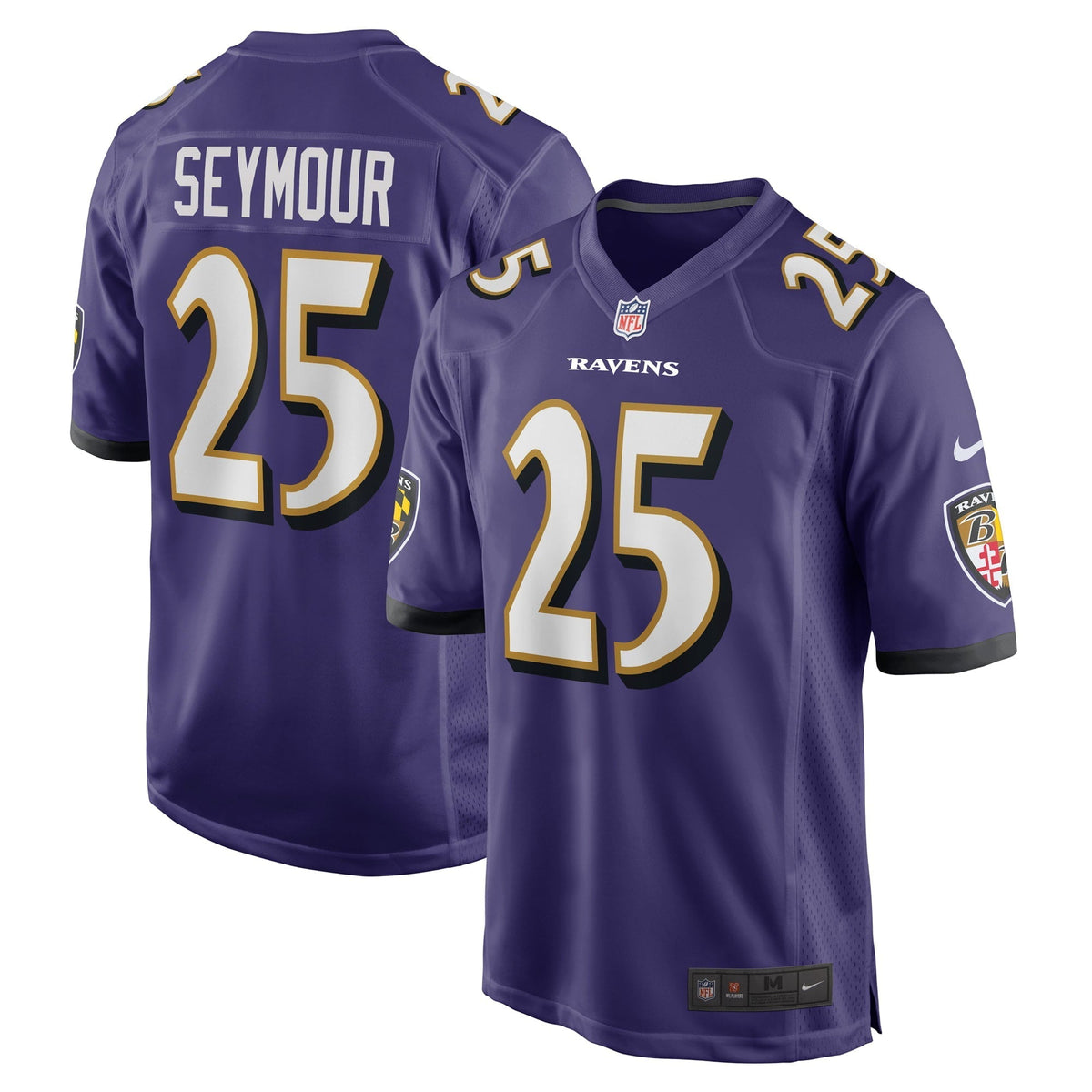 Men s Nike Kevon Seymour Purple Baltimore Ravens Game Player Jersey
