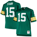 Bart Starr Green Bay Packers Mitchell   Ness Big   Tall 1968 Retired Player Replica Jersey   Green
