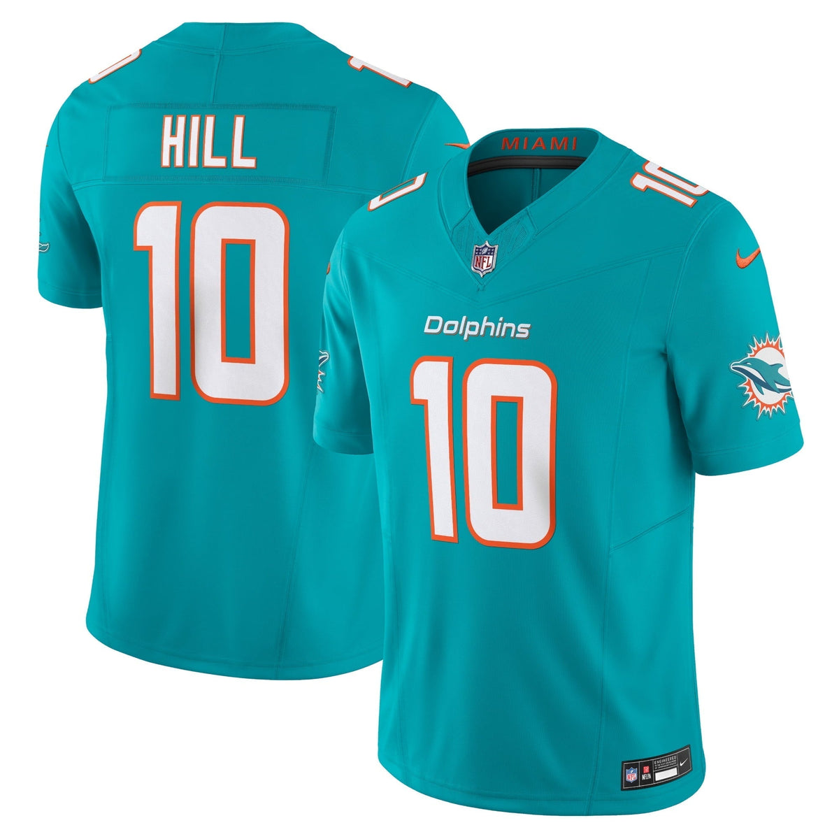 Men s Nike Tyreek Hill Aqua Miami Dolphins Vapor F.U.S.E. Limited Jersey