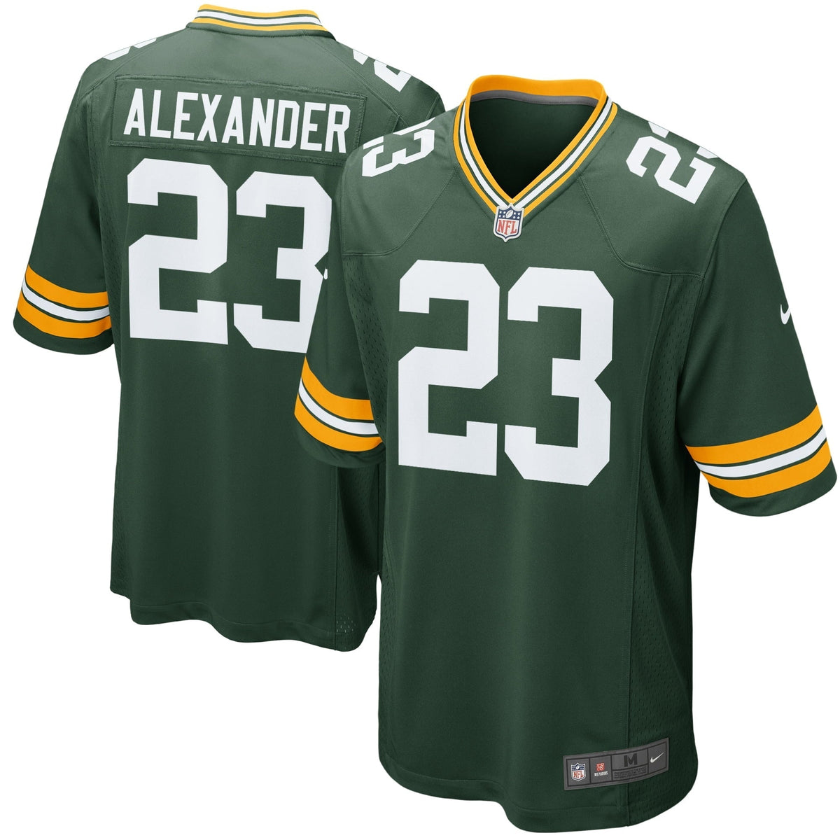 Men s Nike Jaire Alexander Green Green Bay Packers Game Player Jersey