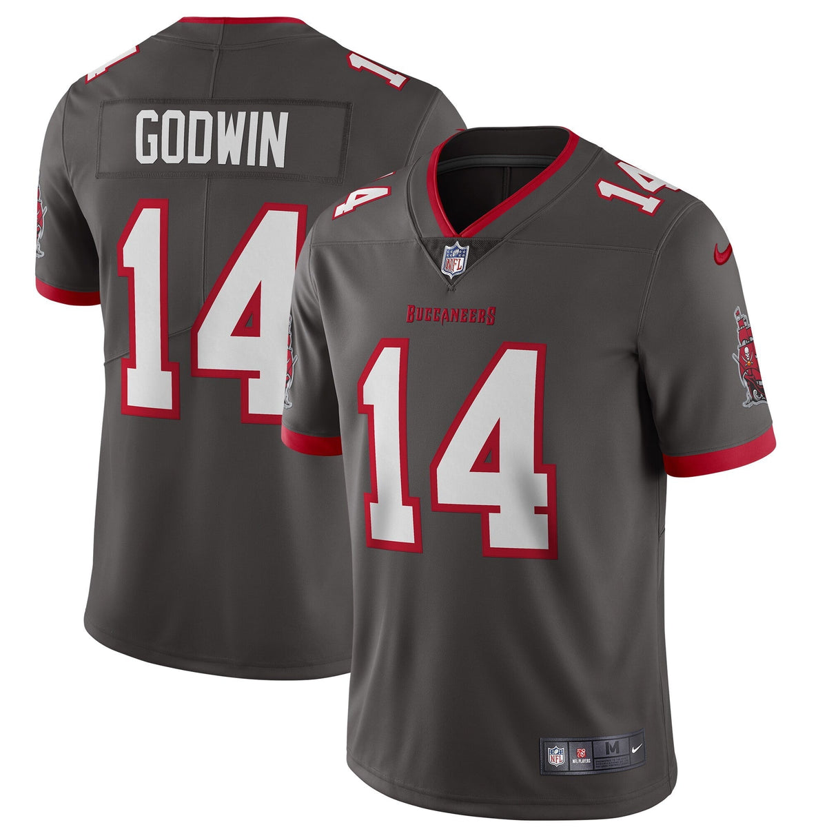 Men s Nike Chris Godwin Pewter Tampa Bay Buccaneers Alternate Vapor Limited Jersey