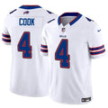 Men s Buffalo Bills James Cook White 2023 Vapor Untouchable Limited Stitched Jerseys