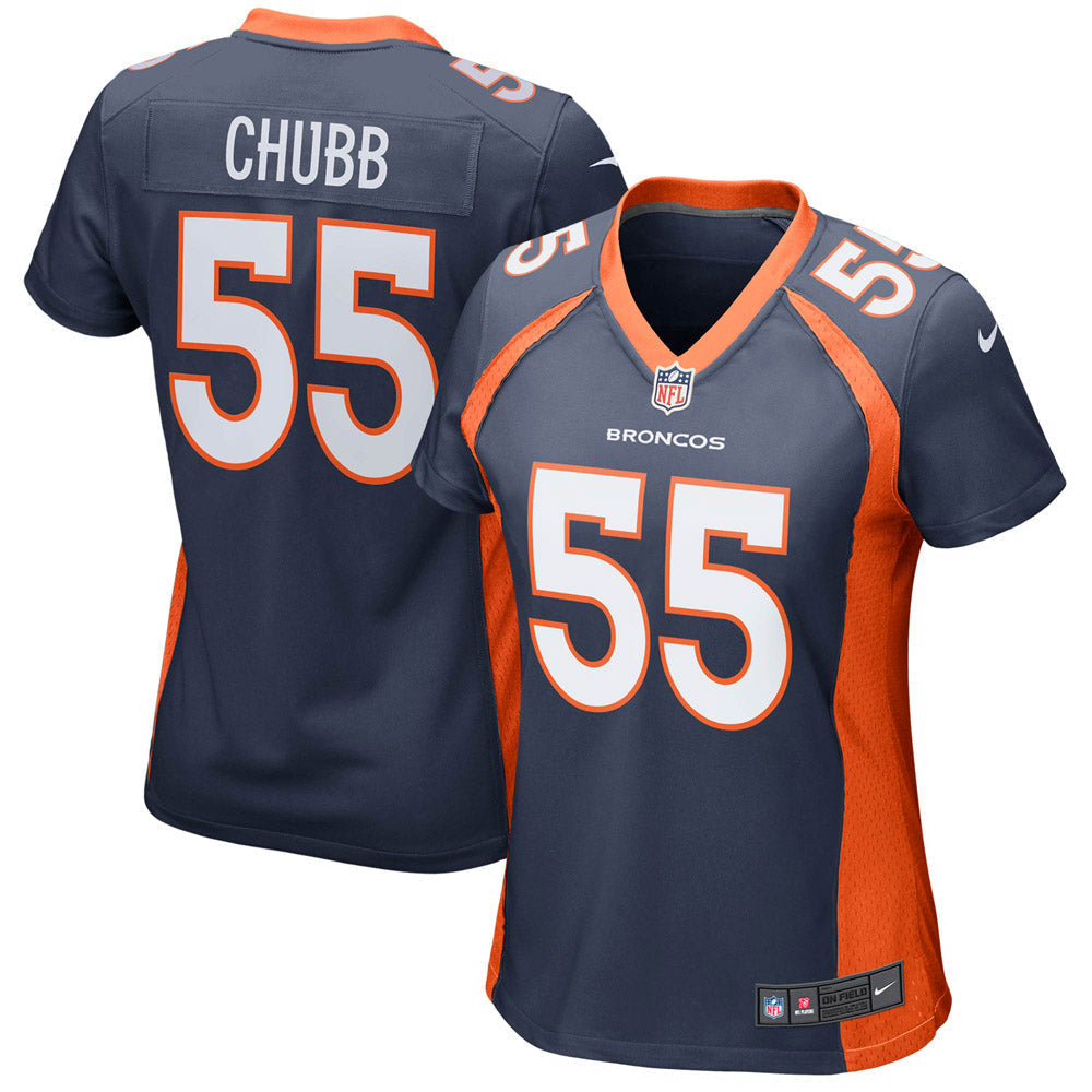 Women s Denver Broncos Bradley Chubb Game Jersey Navy