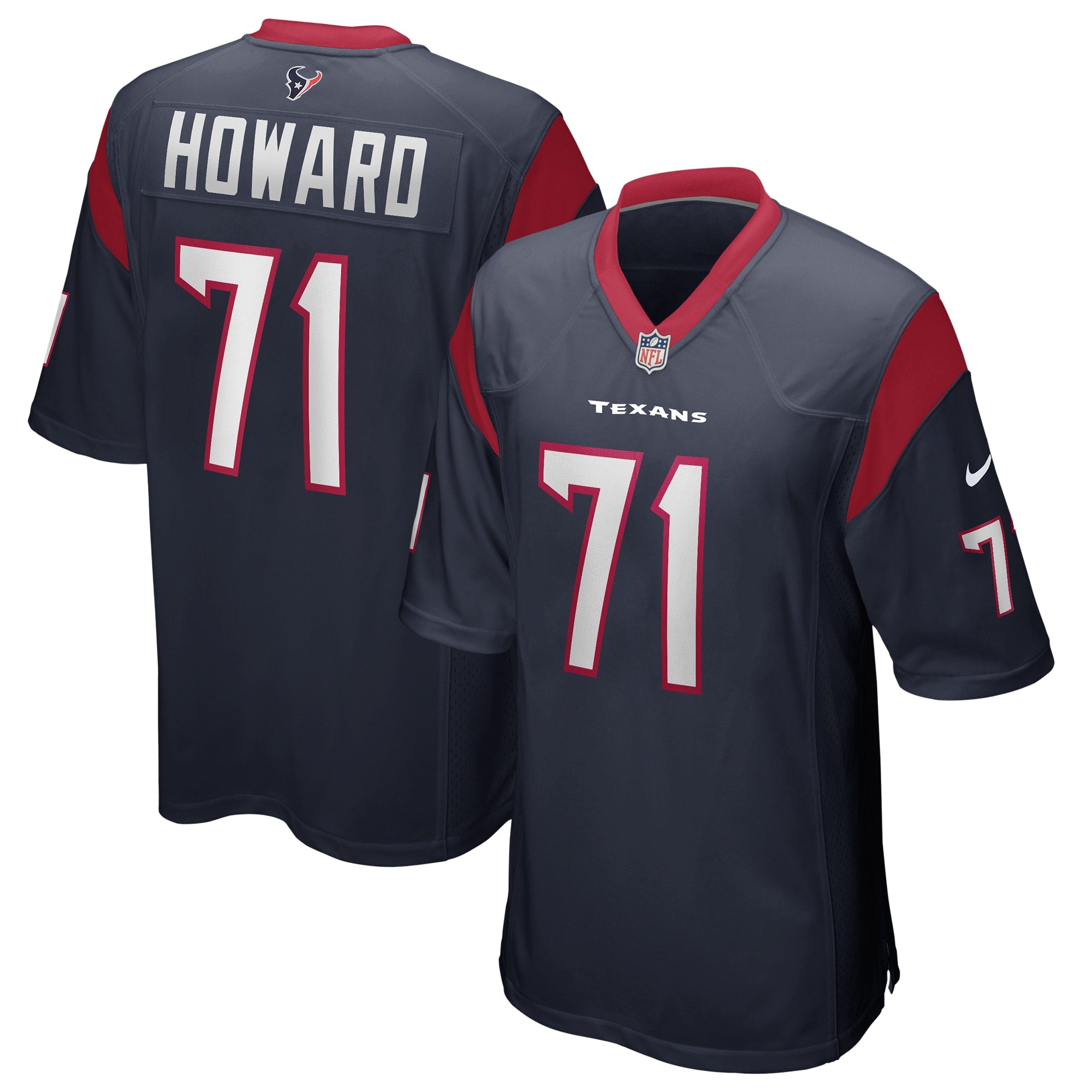 Tytus Howard Houston Texans Nike Game Jersey   Navy