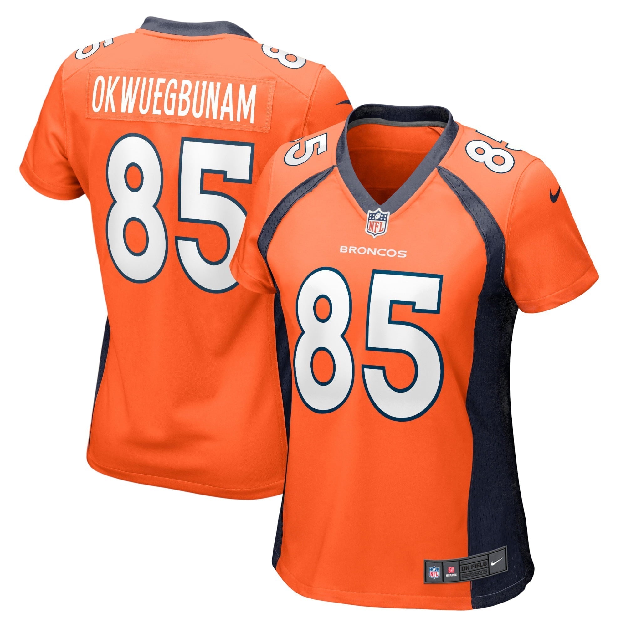 Women s Nike Albert Okwuegbunam Orange Denver Broncos Game Jersey