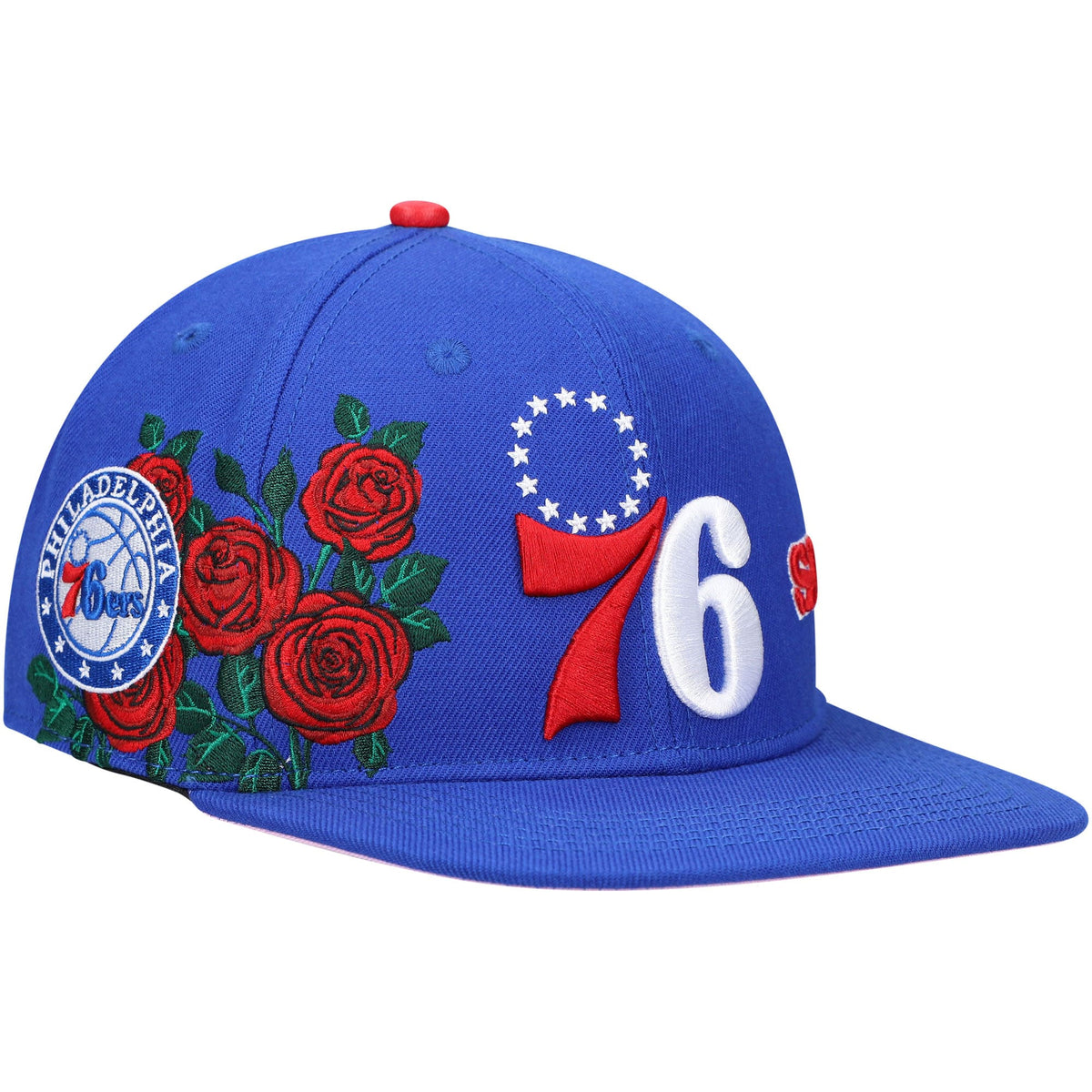 Philadelphia 76ers Pro Standard Roses Snapback Hat - Royal
