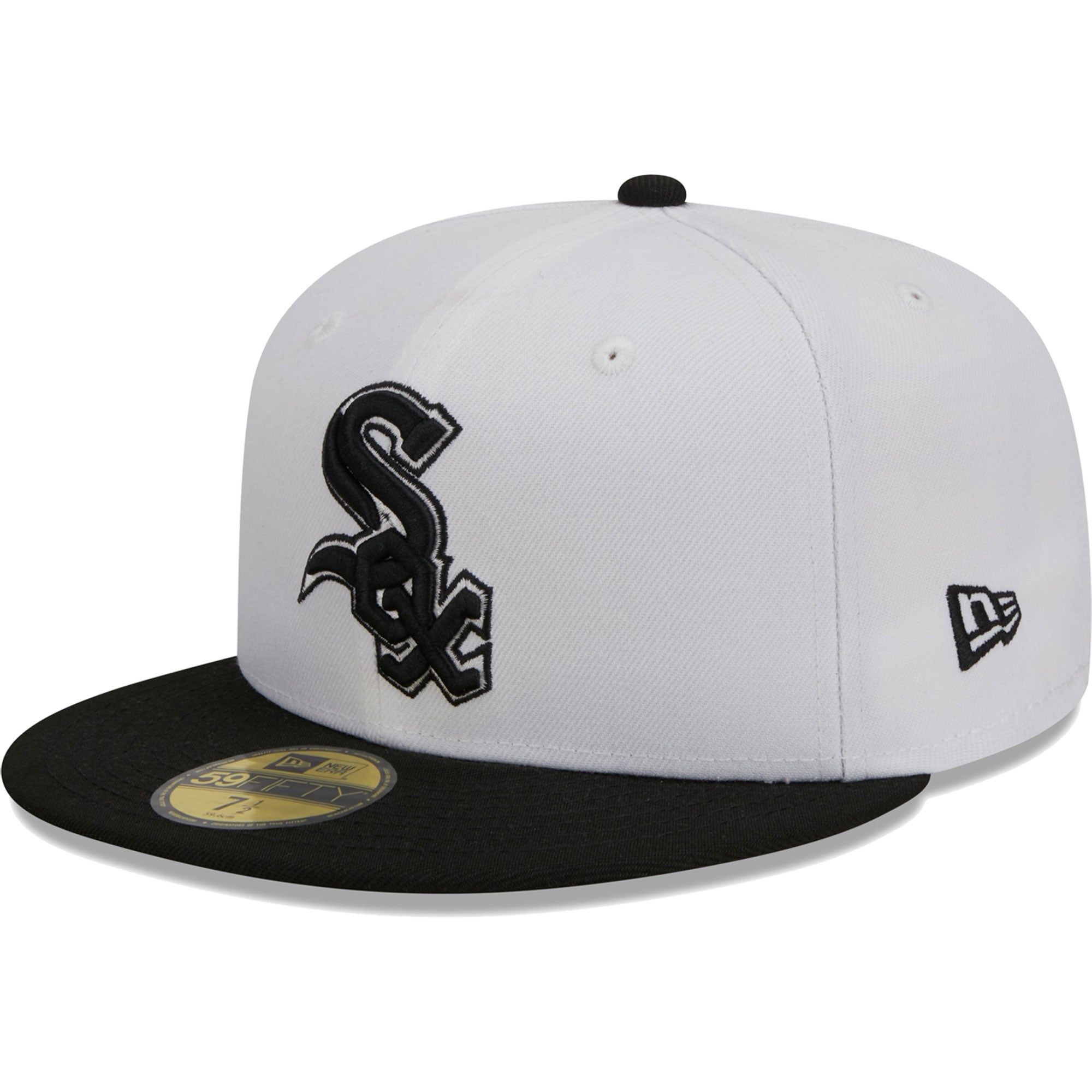 Chicago White Sox New Era Optic 59FIFTY Fitted Hat - White/Black