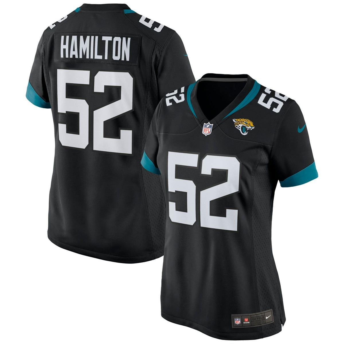 DaVon Hamilton Jacksonville Jaguars Nike Women s Game Jersey   Black