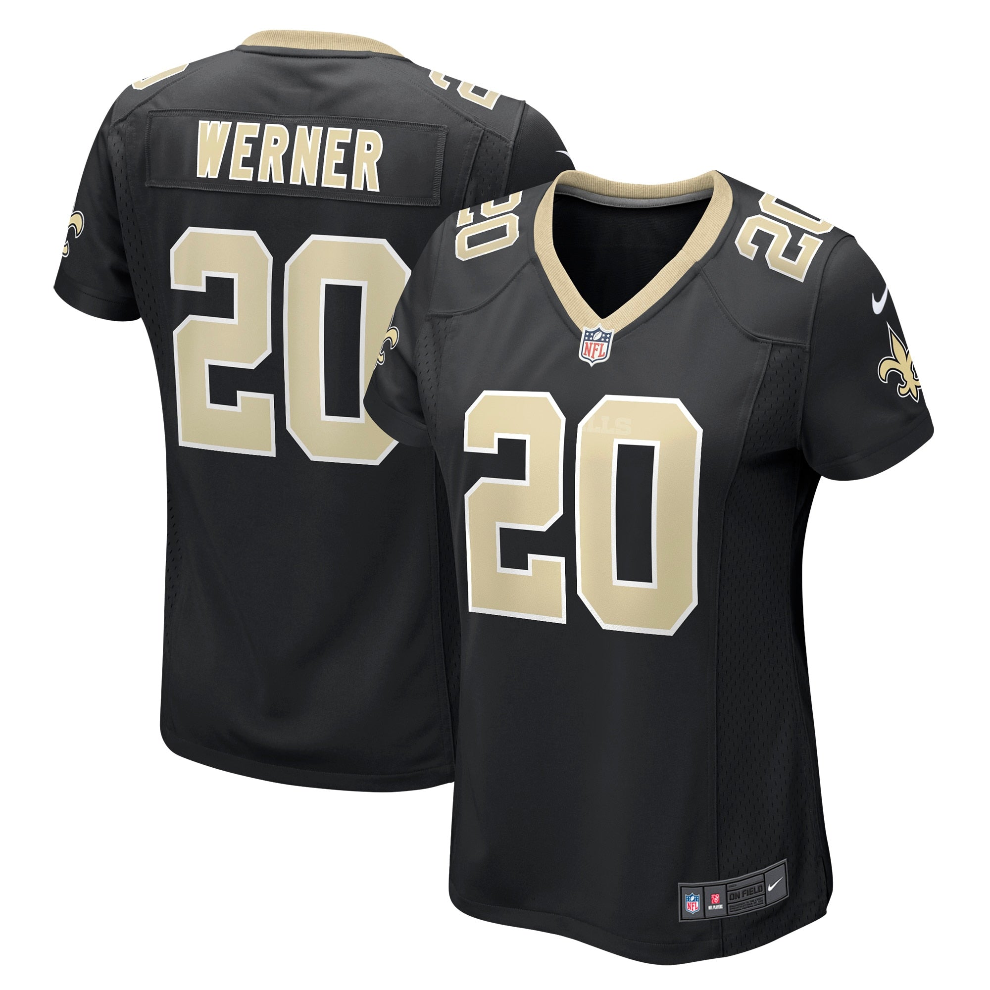 Pete Werner New Orleans Saints Nike Women s Game Jersey   Black
