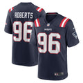 Men s Nike Sam Roberts Navy New England Patriots Game Player Jersey