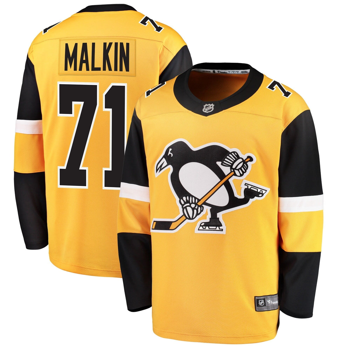 Youth Fanatics Branded Evgeni Malkin Gold Pittsburgh Penguins Alternate Breakaway Player Jersey