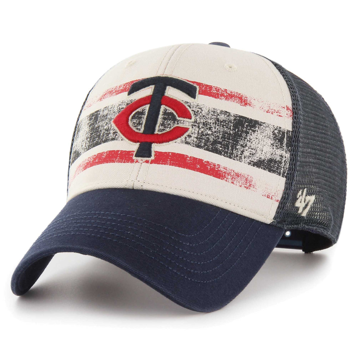 Minnesota Twins '47 Breakout MVP Trucker Adjustable Hat - Navy