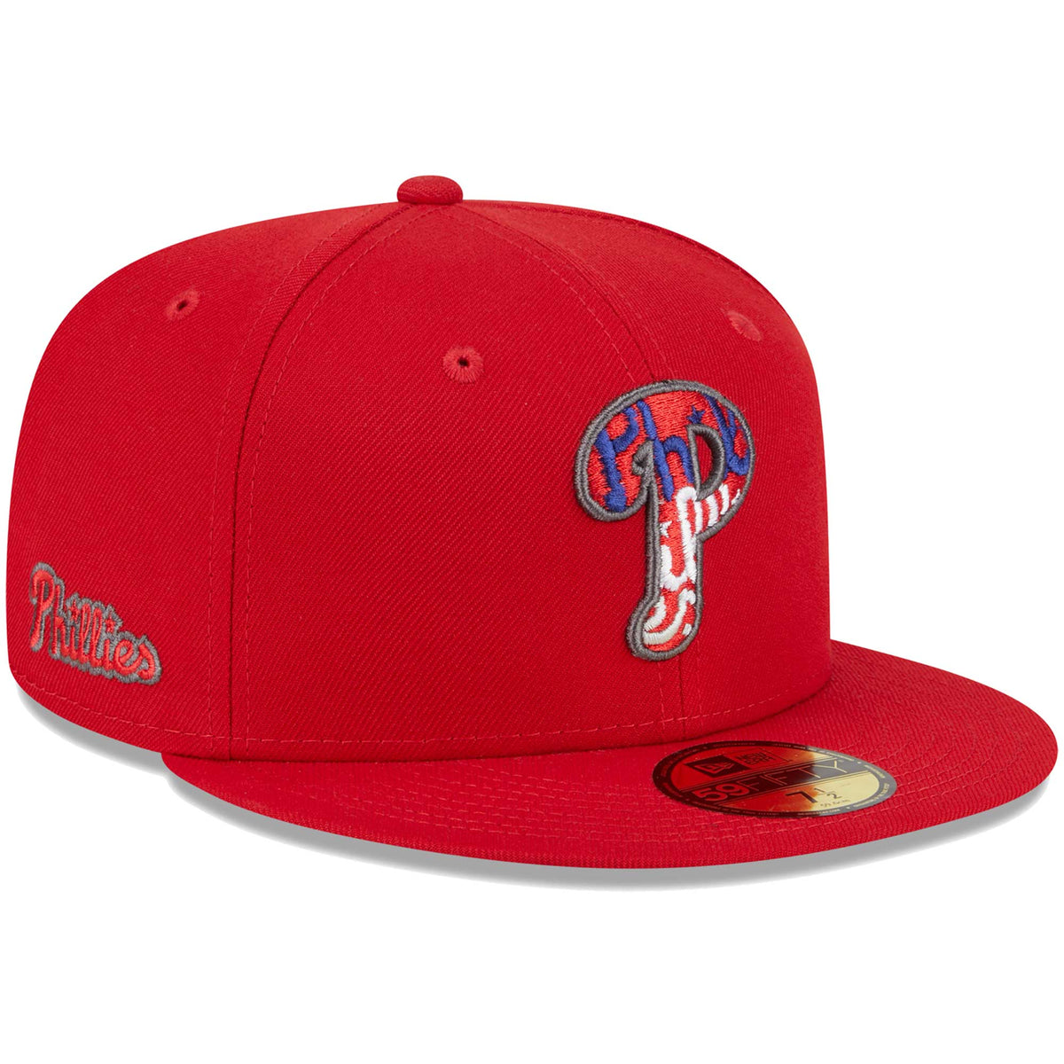 Philadelphia Phillies New Era Script Fill 59FIFTY Fitted Hat - Red