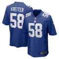 Casey Kreiter New York Giants Nike Game Jersey Royal