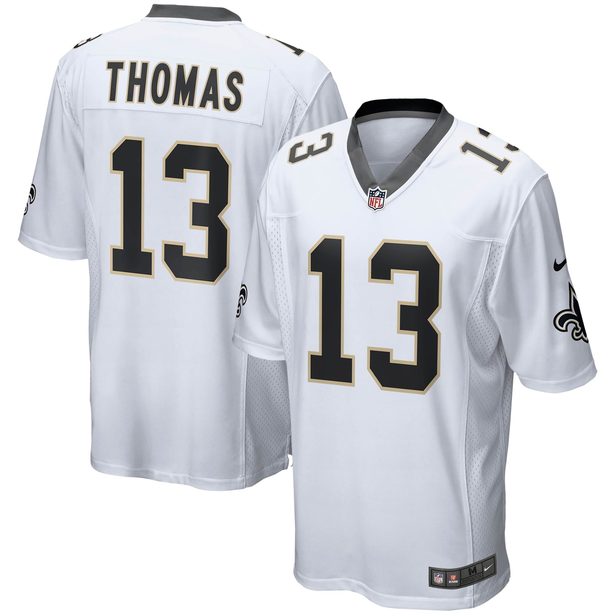 Men s Nike Michael Thomas White New Orleans Saints Game Player Jersey