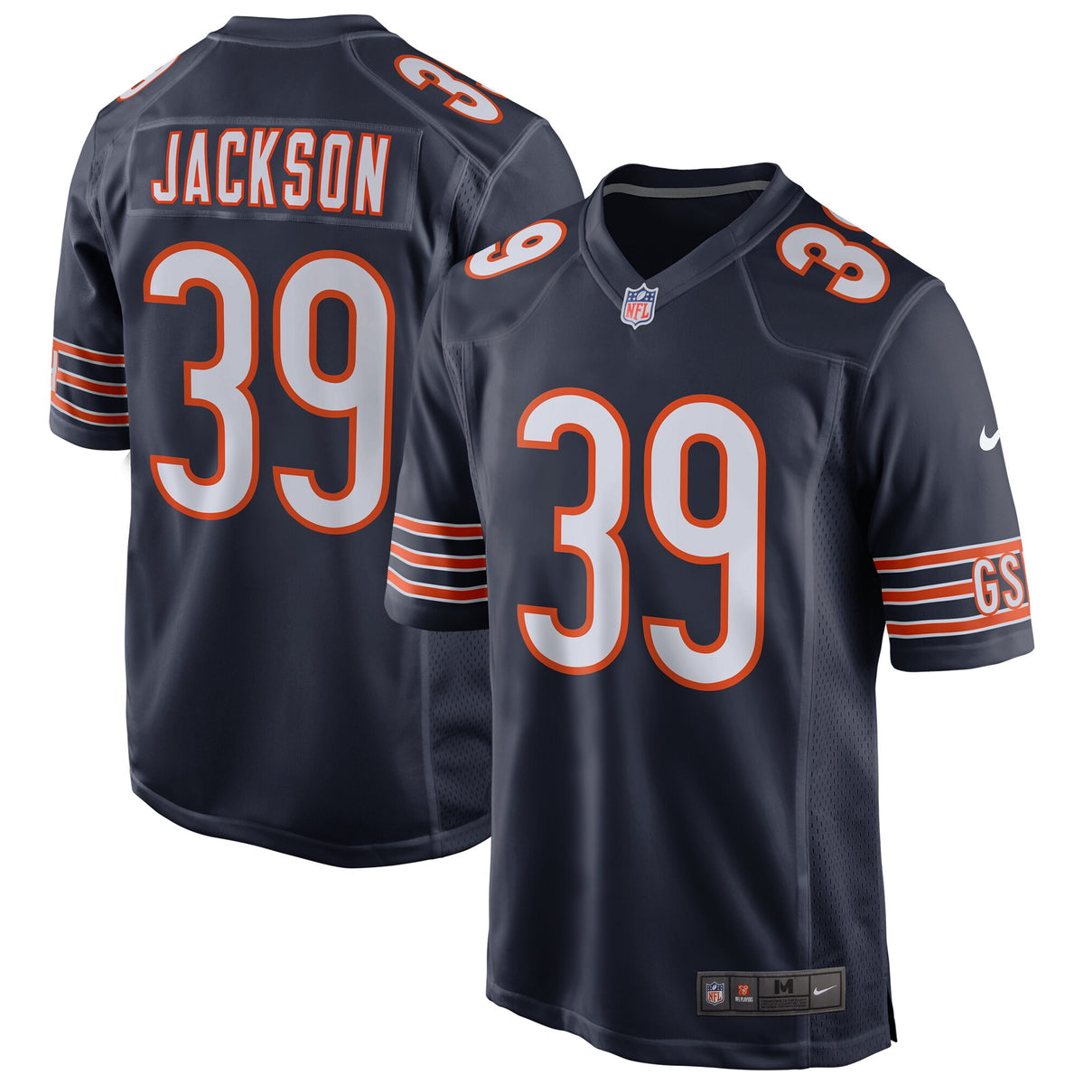 Eddie Jackson Chicago Bears Nike Home Game Jersey   Navy