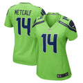 Women s Nike DK Metcalf Neon Green Seattle Seahawks Game Jersey