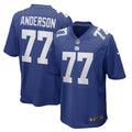 Men s Nike Jack Anderson Royal New York Giants Game Player Jersey