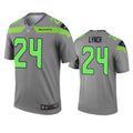 Men s Seattle Seahawks Marshawn Lynch Inverted Legend Jersey Gray
