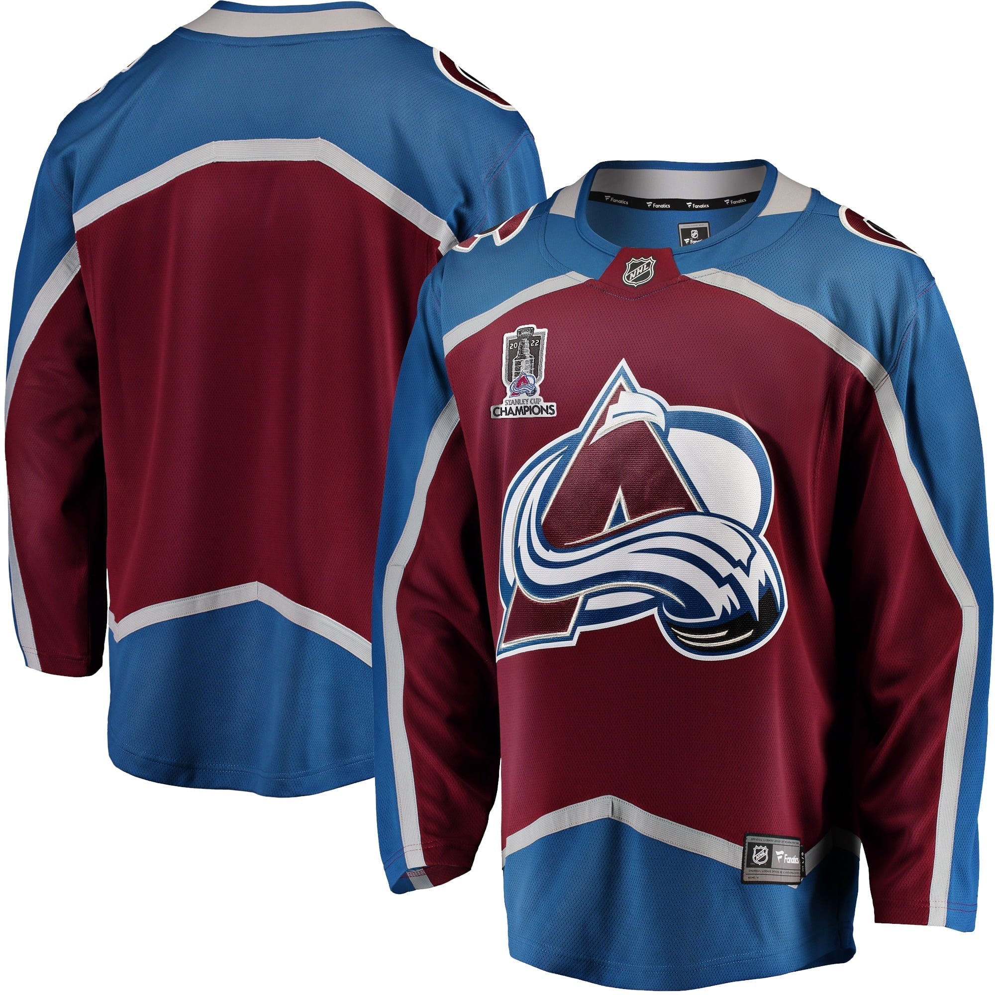 Men's Fanatics Branded Burgundy Colorado Avalanche Home 2022 Stanley Cup Champions Breakaway Jersey