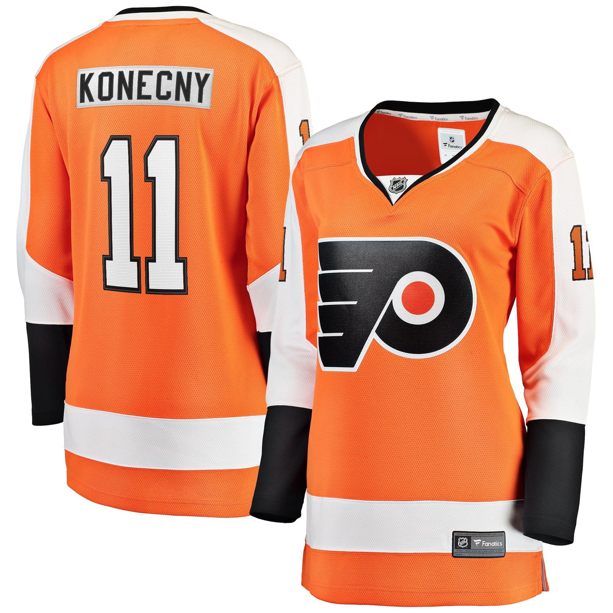 Women's Fanatics Branded Travis Konecny Orange Philadelphia Flyers Home Premier Breakaway Player Jersey
