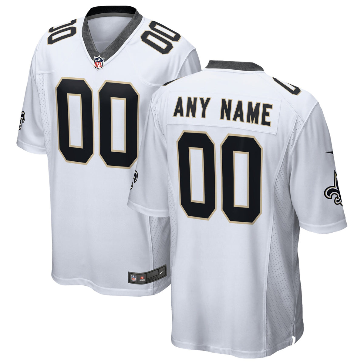 New Orleans Saints Nike 2018 Custom Game Jersey   White