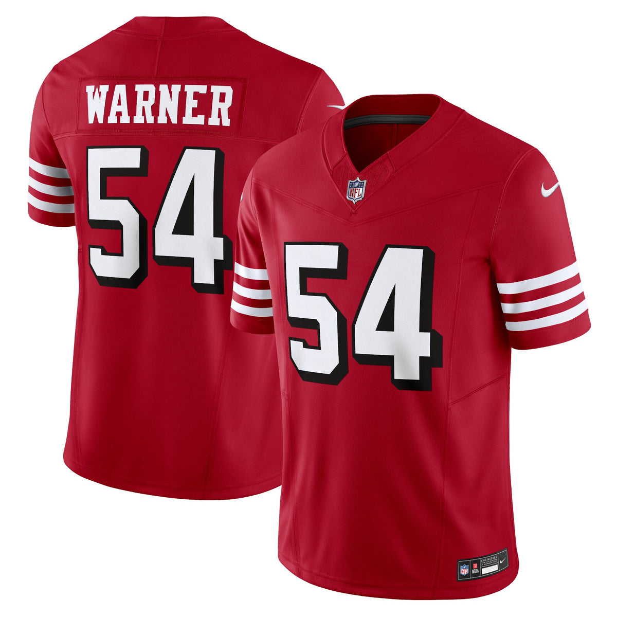 Fred Warner San Francisco 49ers Nike Vapor F.U.S.E. Limited Jersey   Scarlet