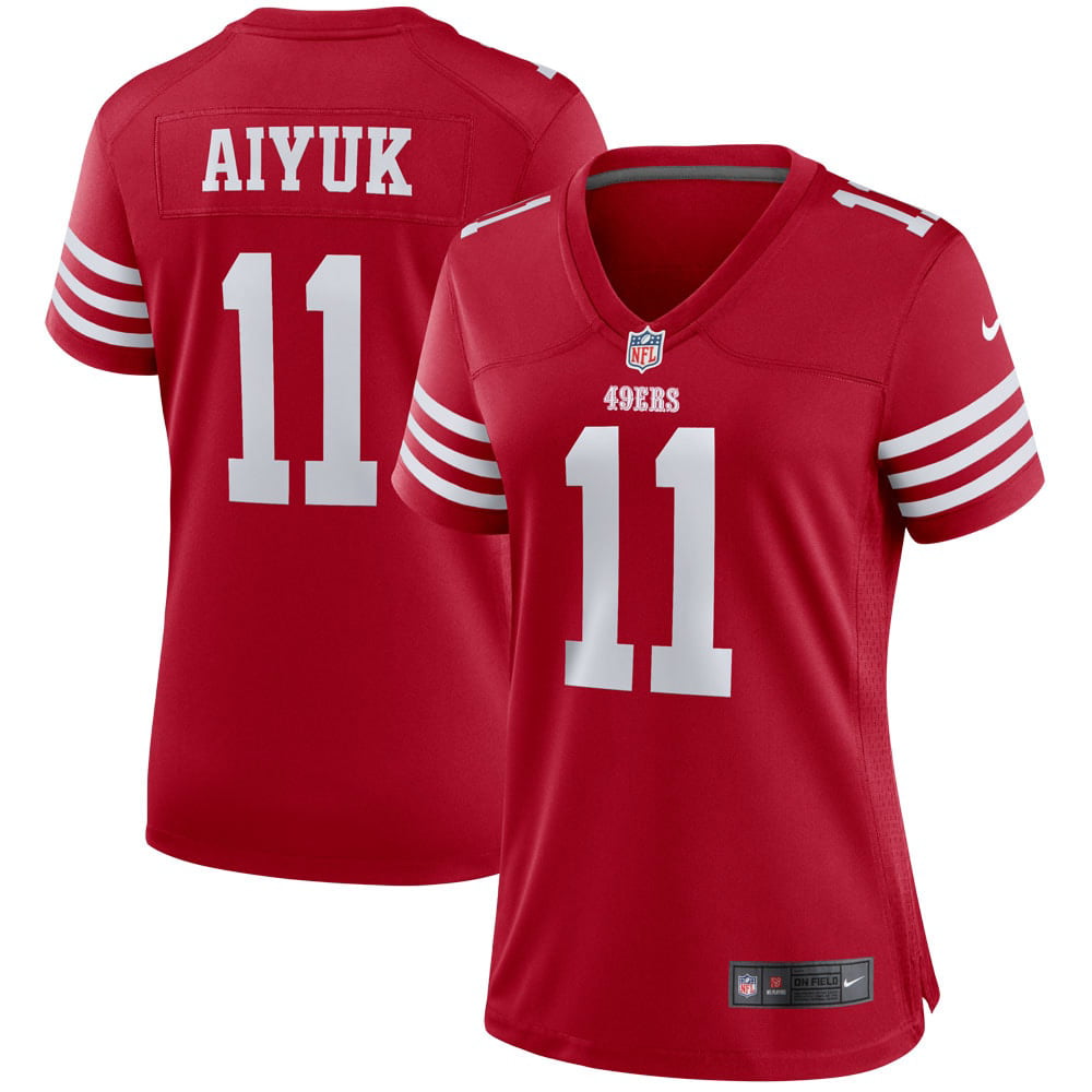 Women s Nike Brandon Aiyuk Scarlet San Francisco 49ers Player Game Jersey