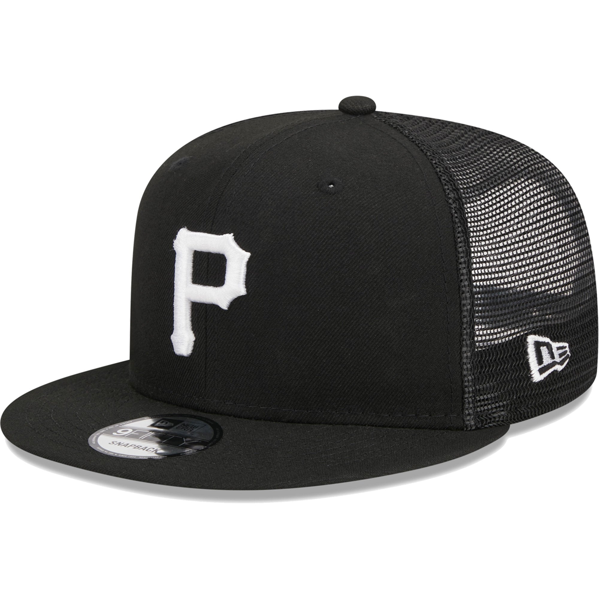 Pittsburgh Pirates New Era Trucker 9FIFTY Snapback Hat - Black
