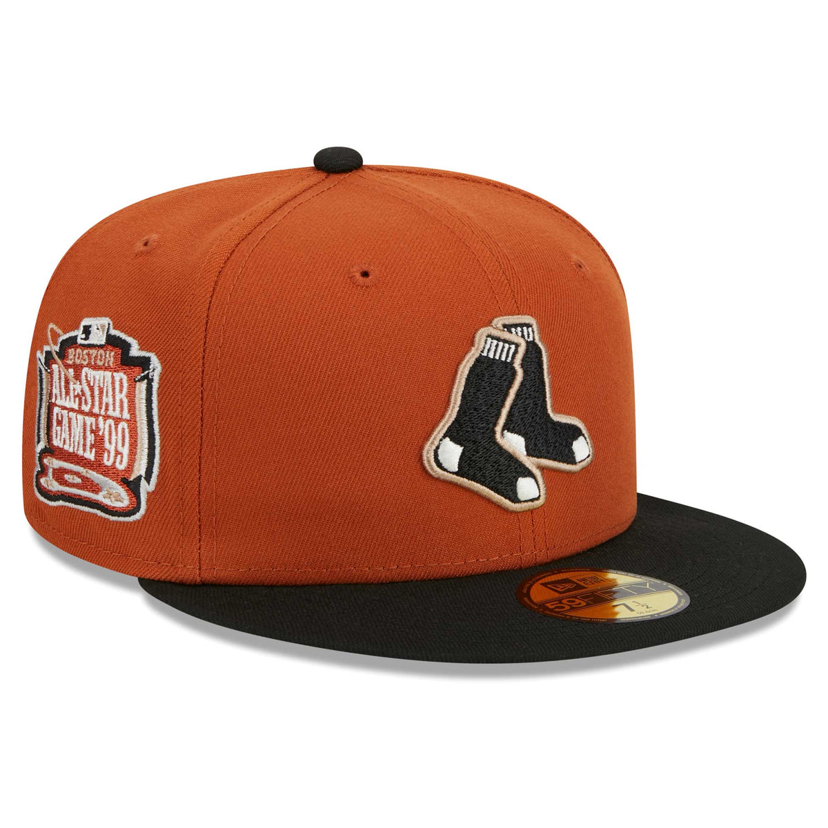 Boston Red Sox New Era 59FIFTY Fitted Hat - Orange/Black