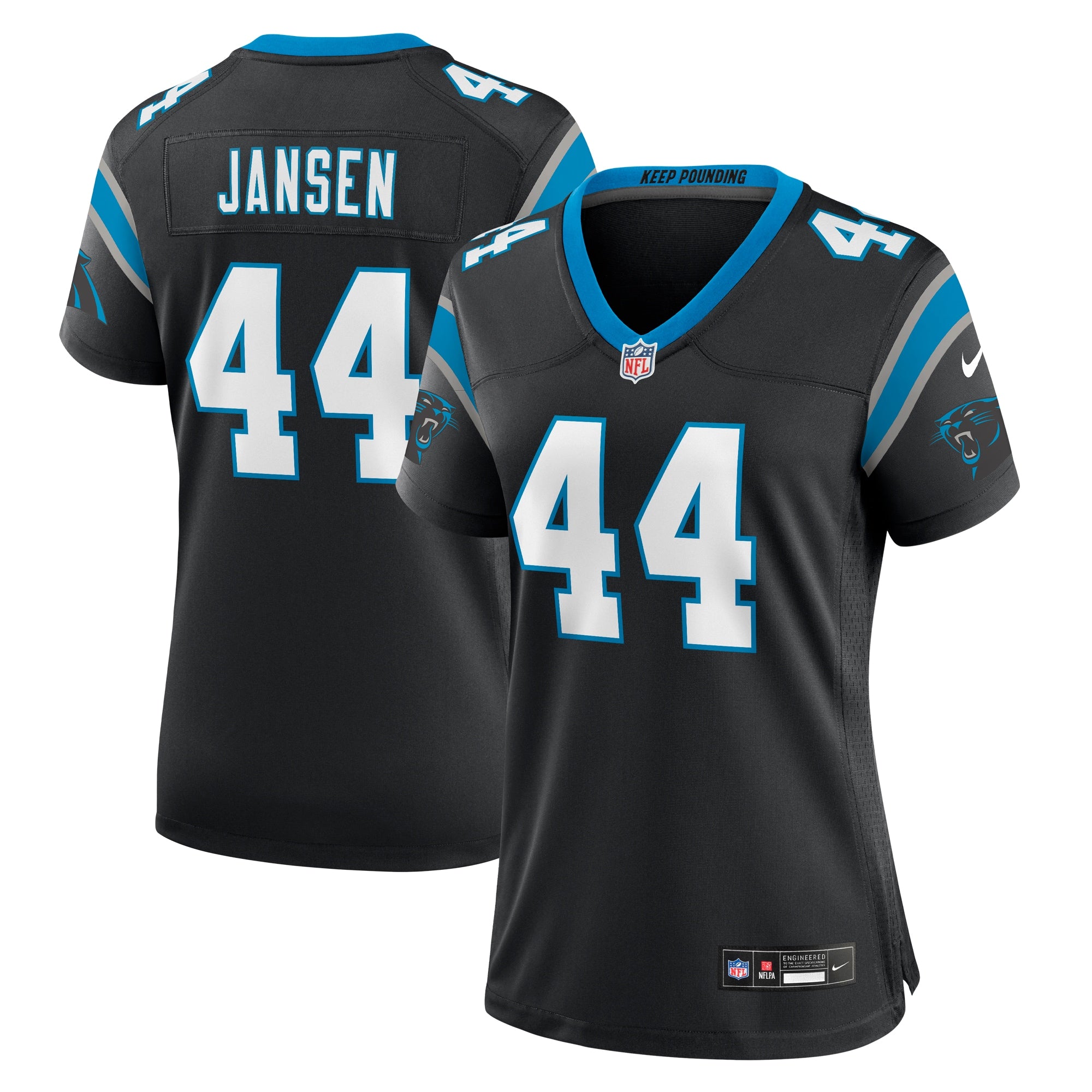 J.J. Jansen Carolina Panthers Nike Women s Team Game Jersey   Black