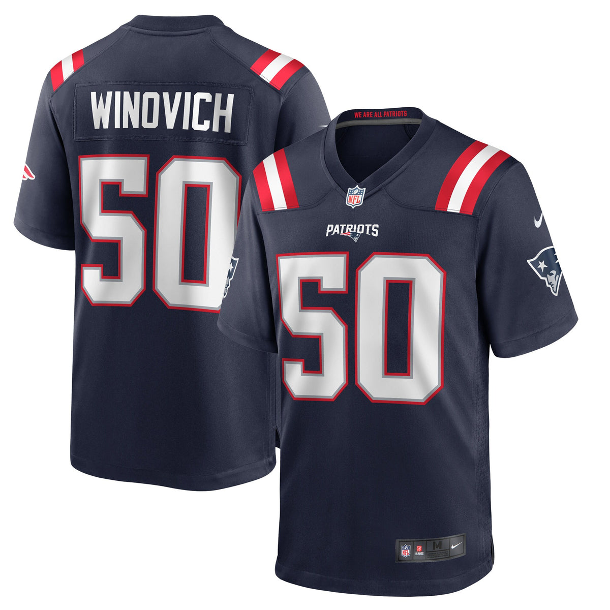 Chase Winovich New England Patriots Nike Game Jersey   Navy