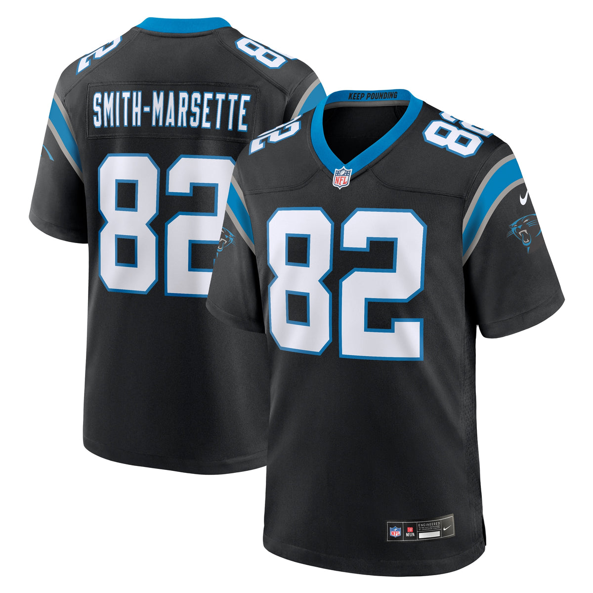 Ihmir Smith-Marsette Carolina Panthers Nike Team Game Jersey    Black