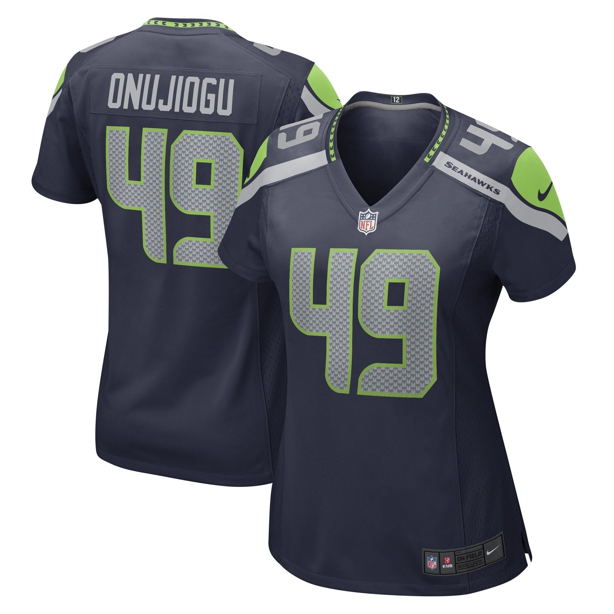 Women s Nike Joshua Onujiogu College Navy Seattle Seahawks Game Player Jersey