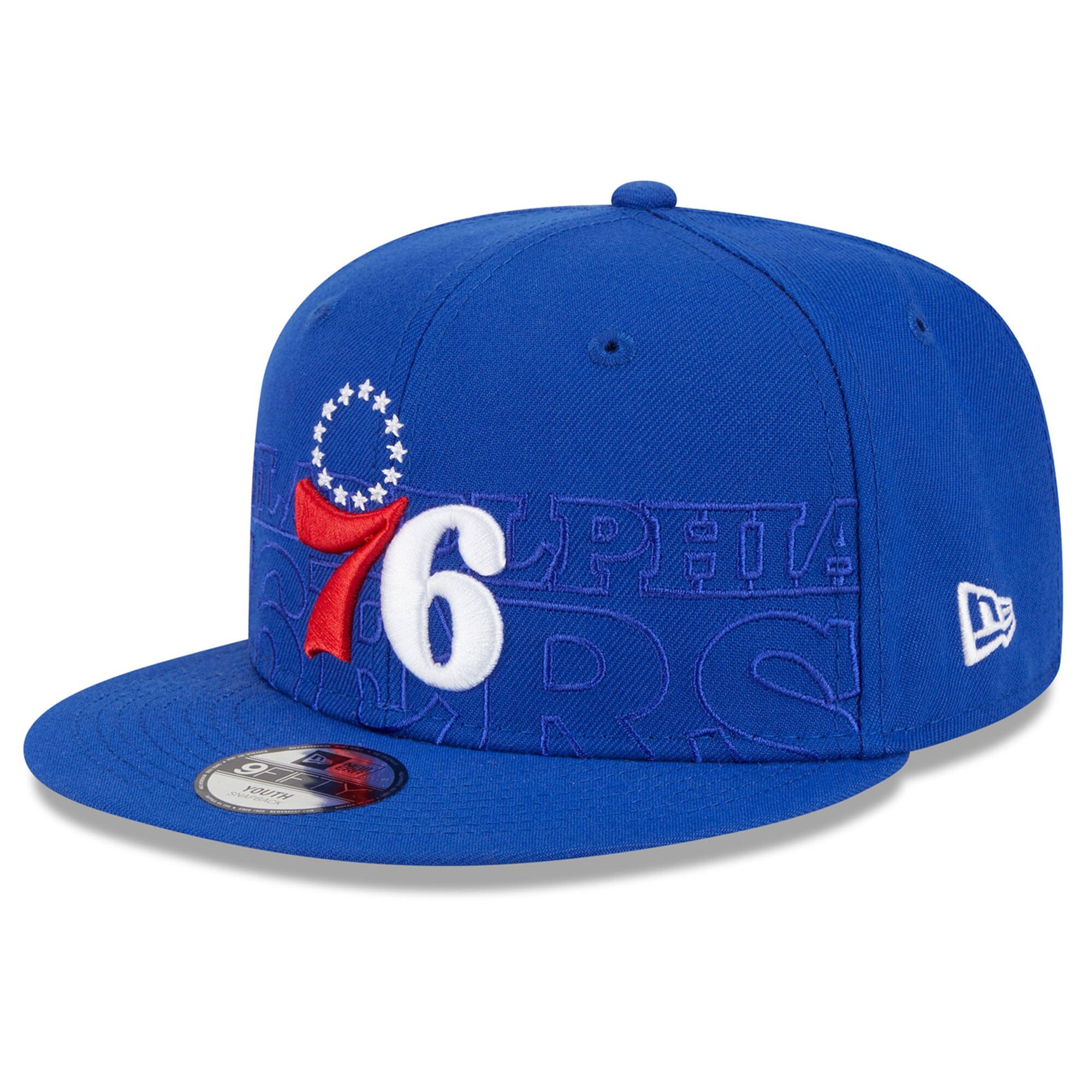 Philadelphia 76ers New Era Youth 2023 NBA Draft 9FIFTY Snapback Hat - Royal
