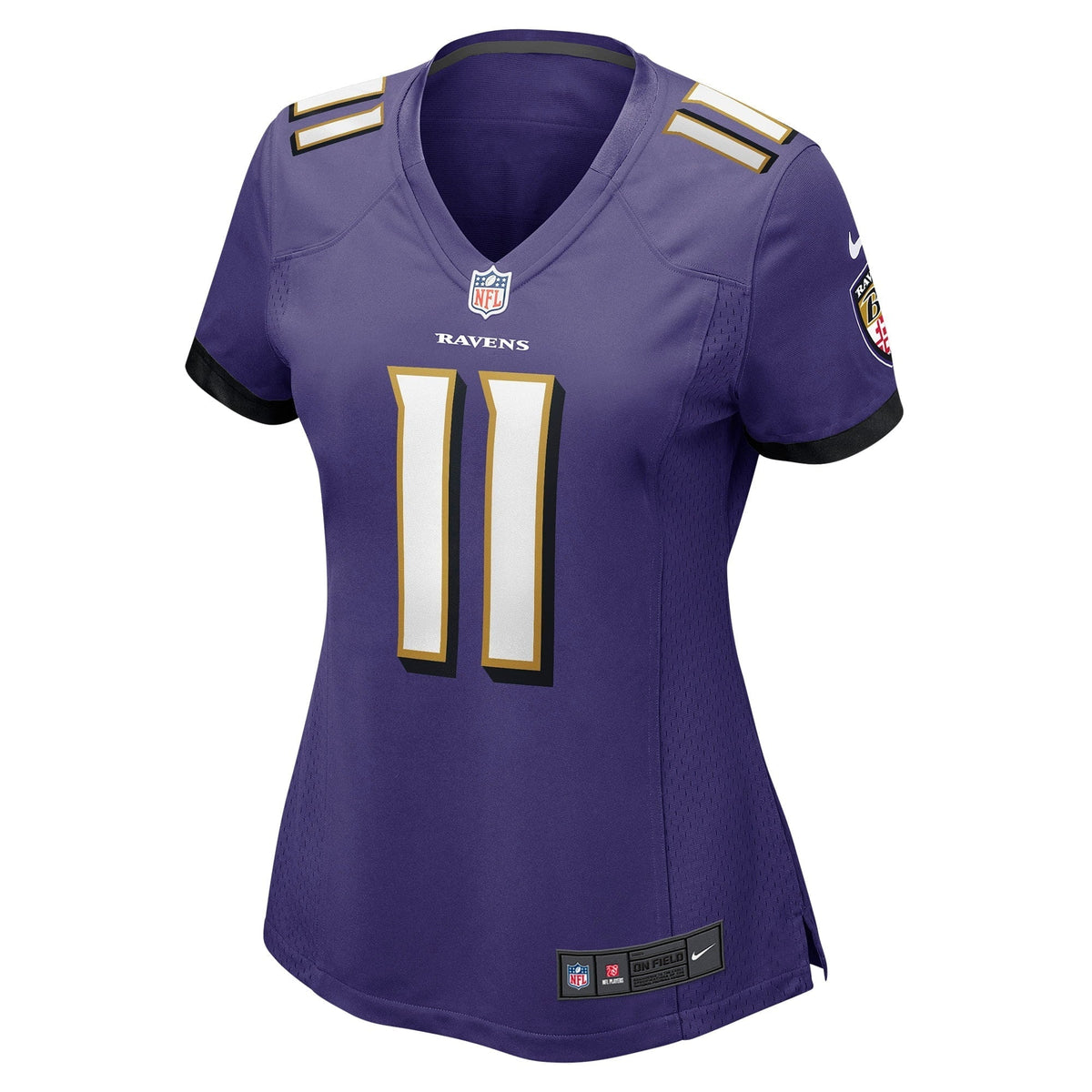 Women s Nike Jordans Stout Purple Baltimore Ravens Player Game Jersey
