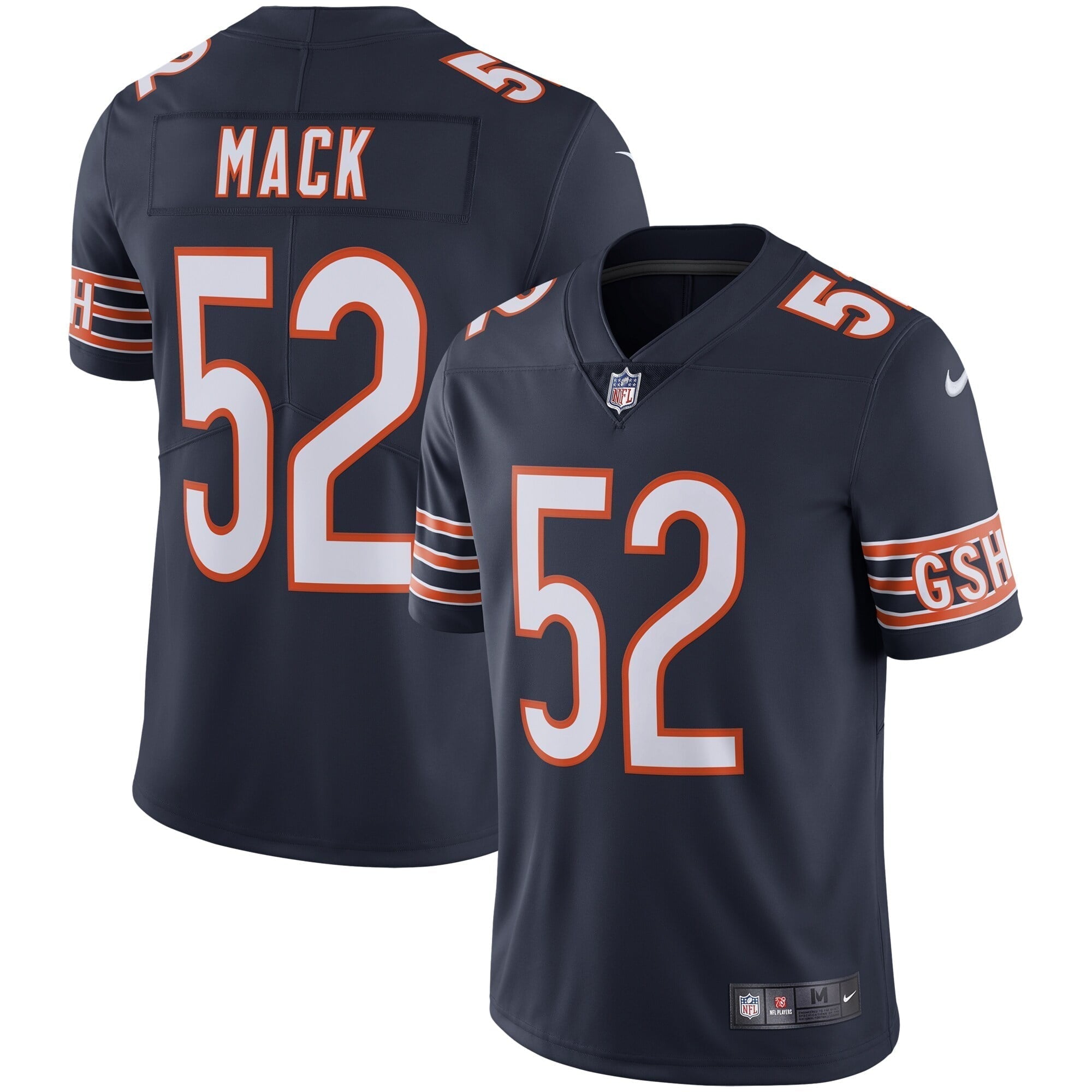 Men s Nike Khalil Mack Navy Chicago Bears Vapor Limited Jersey