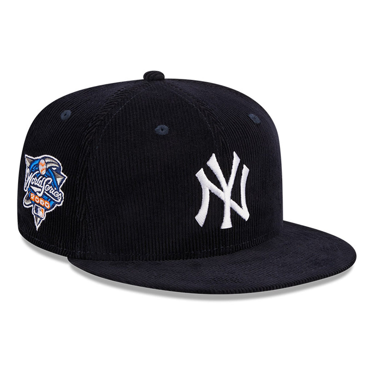 New York Yankees New Era Throwback Corduroy 59FIFTY Fitted Hat - Navy