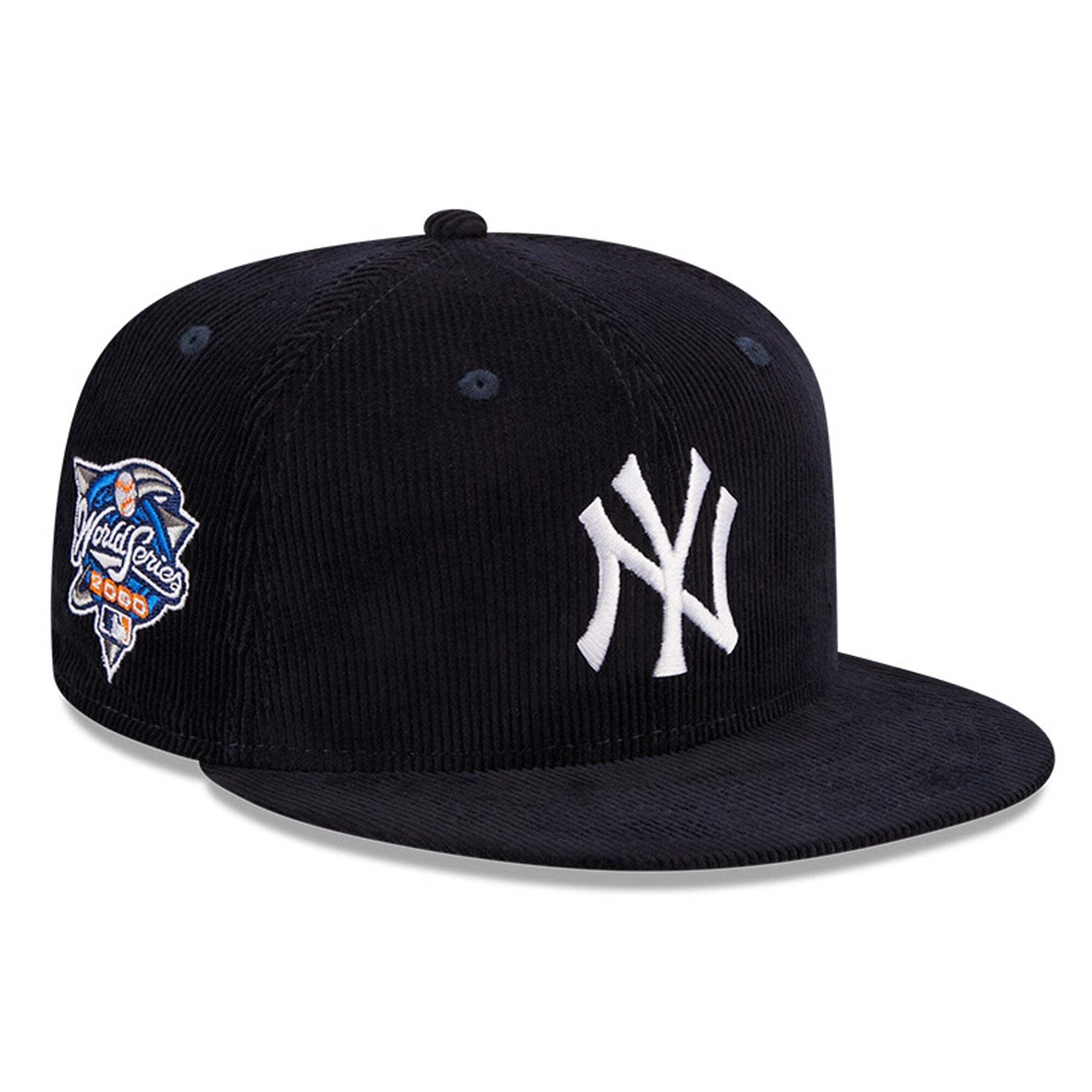 New York Yankees New Era Throwback Corduroy 59FIFTY Fitted Hat - Navy
