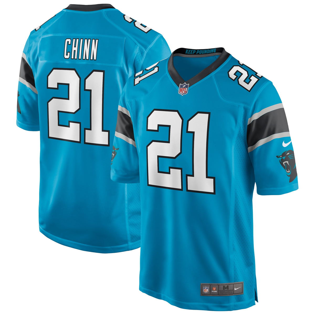 Jeremy Chinn Carolina Panthers Nike Game Player Jersey   Blue