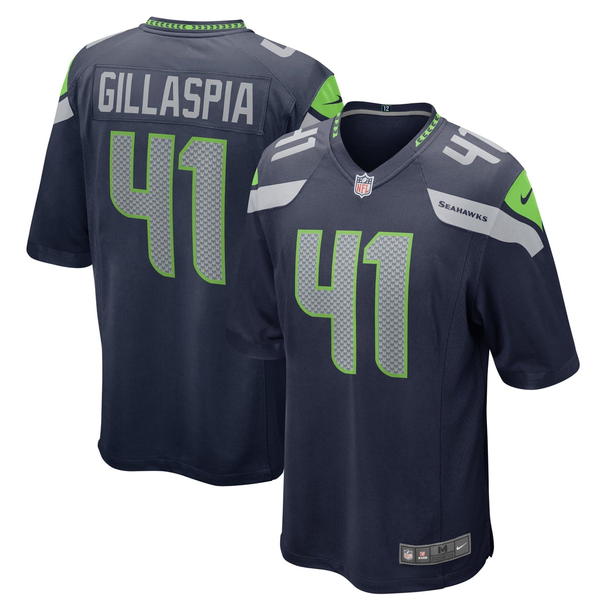 Men s Nike Cullen Gillaspia College Navy Seattle Seahawks Home Game Player Jersey