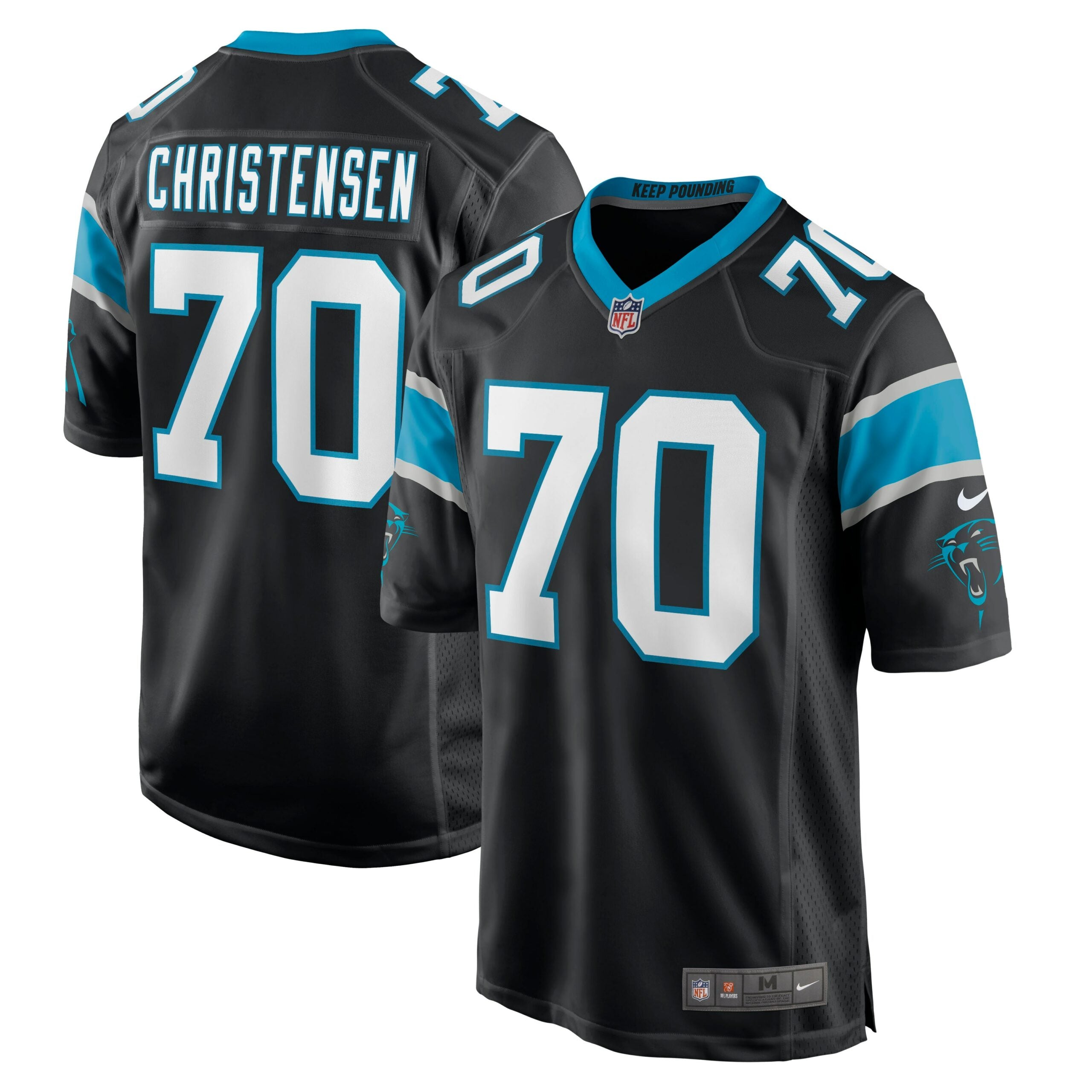 Brady Christensen Carolina Panthers Nike Game Jersey   Black