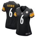 Women s Nike Pressley Harvin III Black Pittsburgh Steelers Game Jersey