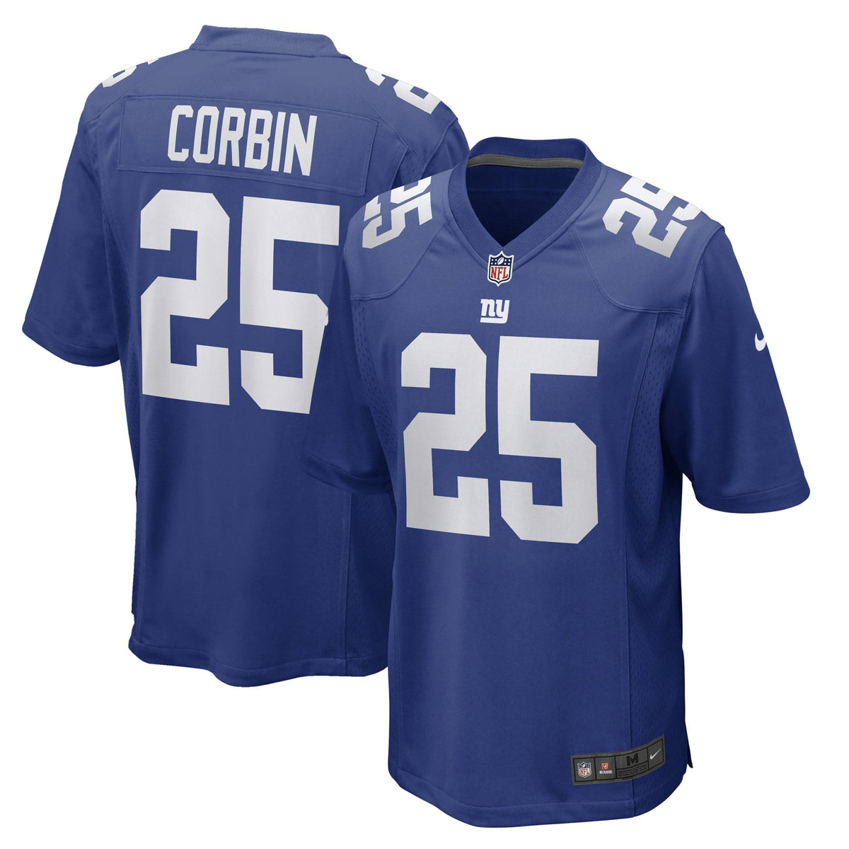 Men s Nike Jashaun Corbin Royal New York Giants Game Player Jersey